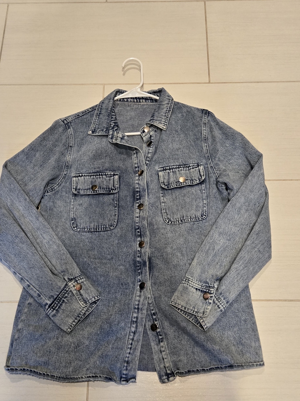 SHEIN Light Blue Denim Jacket